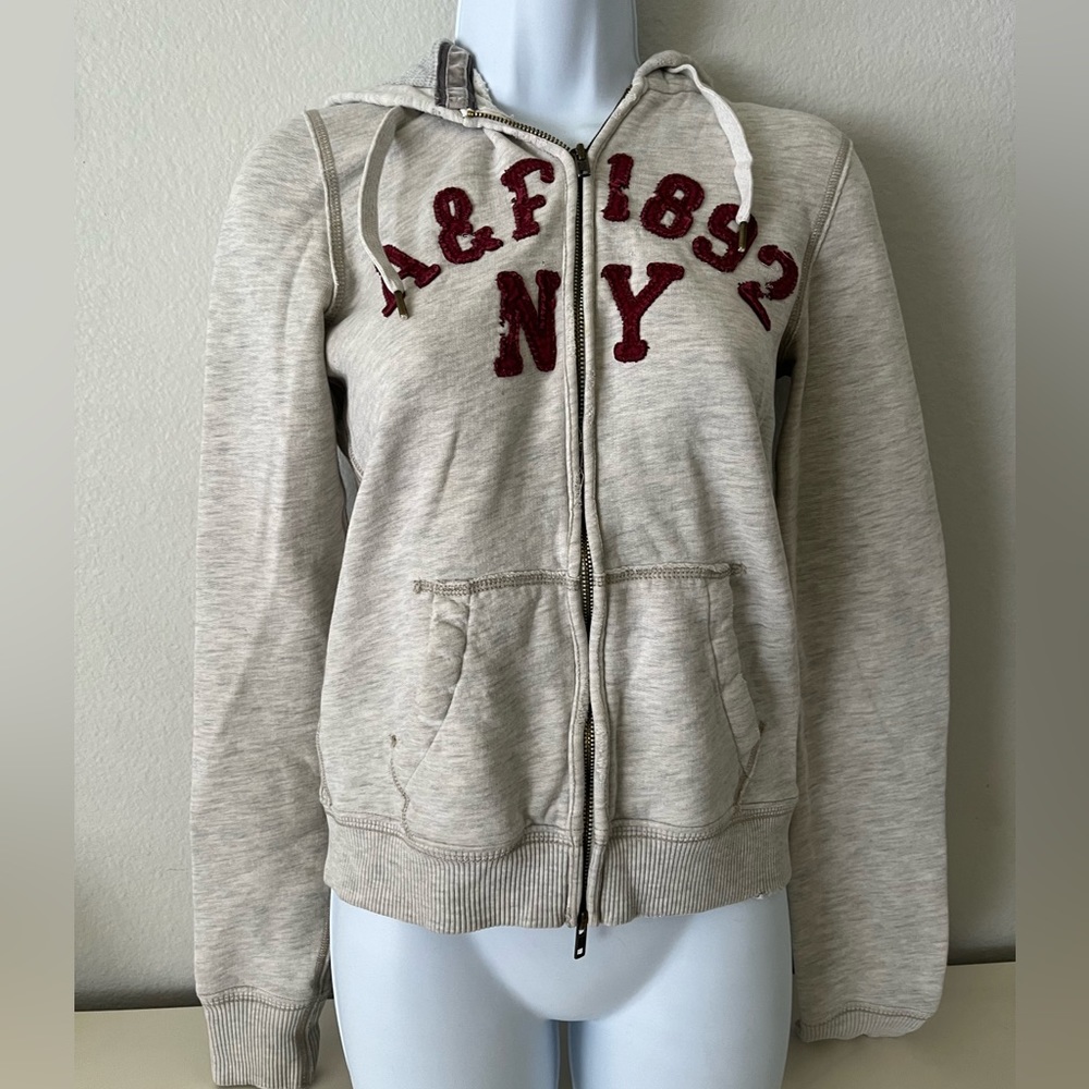 Abercrombie hooded zipper sweatshirt
